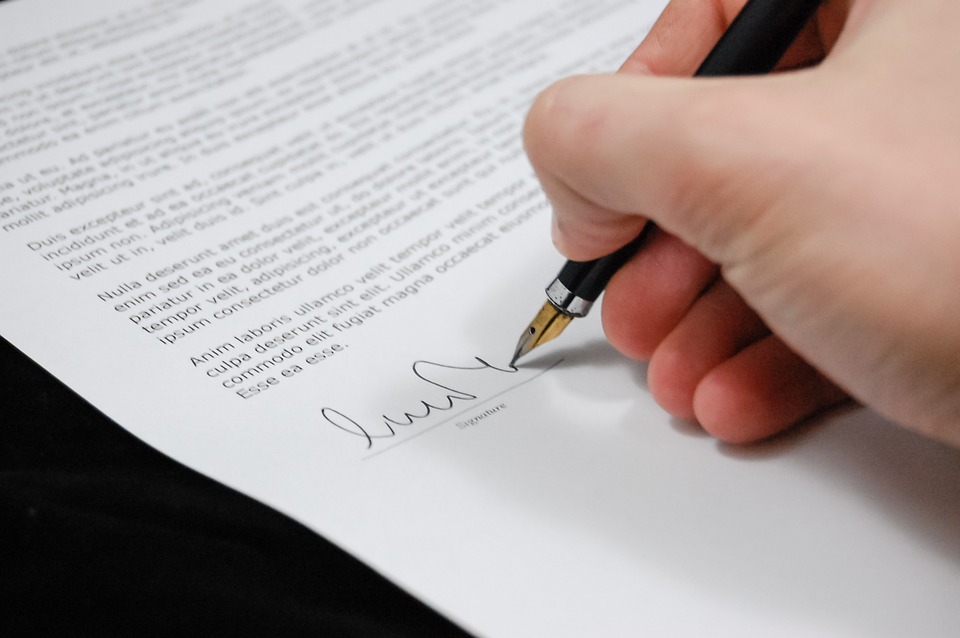 документ підпис угода
