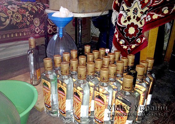 Фальсифікована горілка на Волині