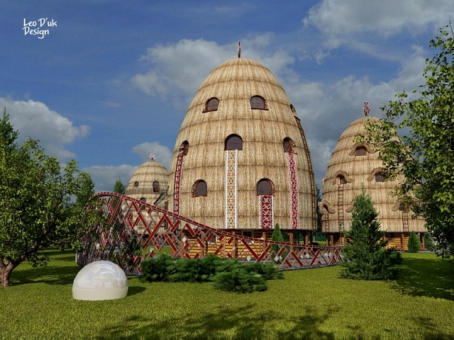 На Львівщині з’явиться еко-готель у формі копиці сіна