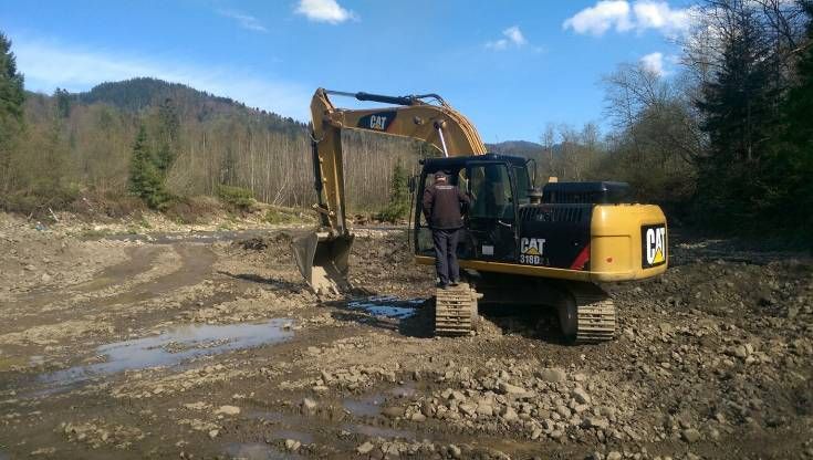 На Львівщині призупинили незаконний видобуток гравію