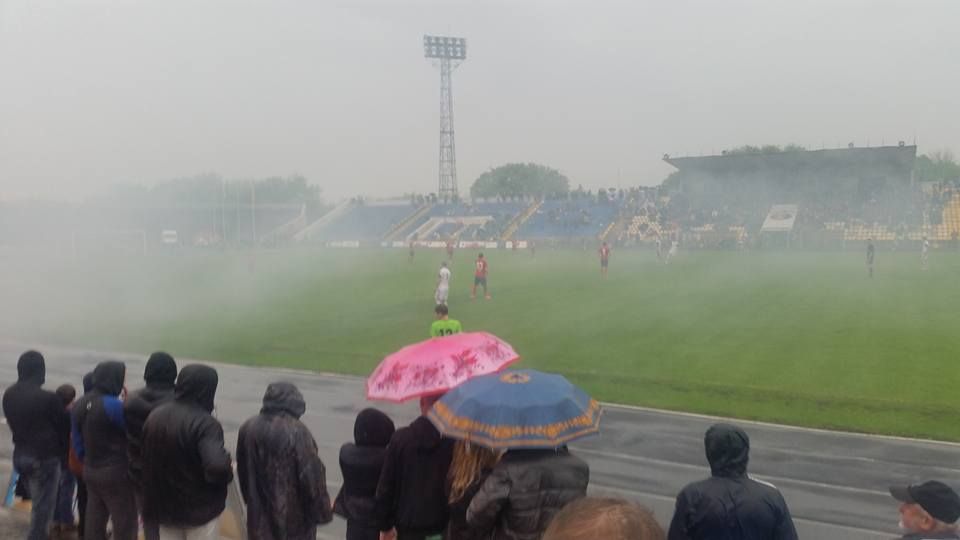 Через град у Рівному ледь не зірвався футбольний матч 2 ліги