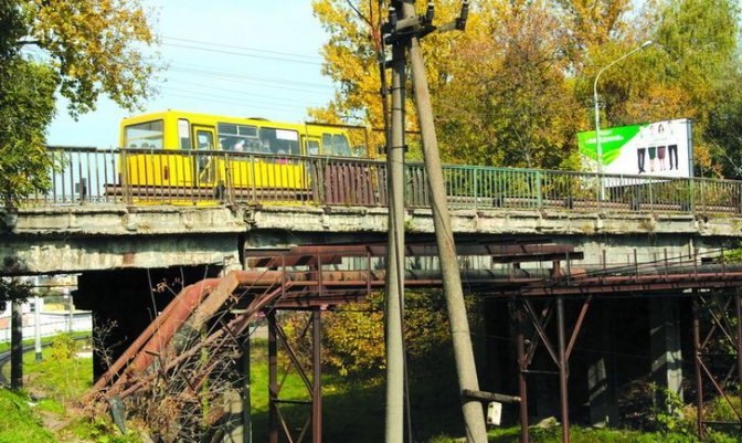 Аварійний міст у Львові