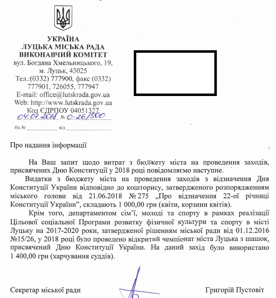 День конституції Луцьк 2018