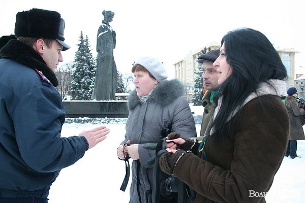 У центрі Луцька виникла сутичка із правоохоронцями